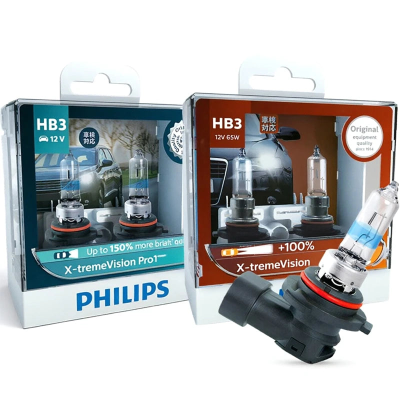 Philips X-treme Vision Pro150 9005 HB3 9006 HB4 12V+150% Bright Car Halogen Head Light HL