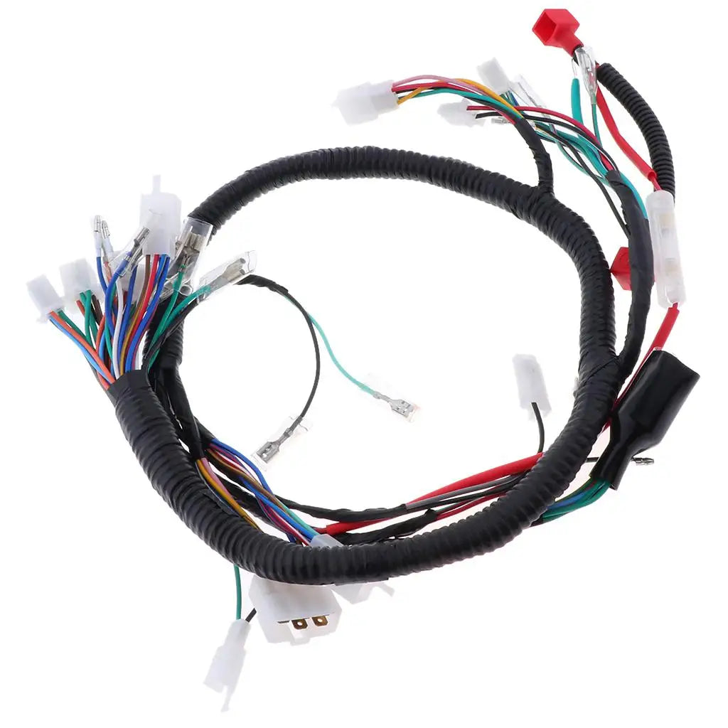 Harness Wire Assembly Durable Copper Plastic Electric Motorcycle Wiring Loom with Socket Plug Co - Automotive LED Light