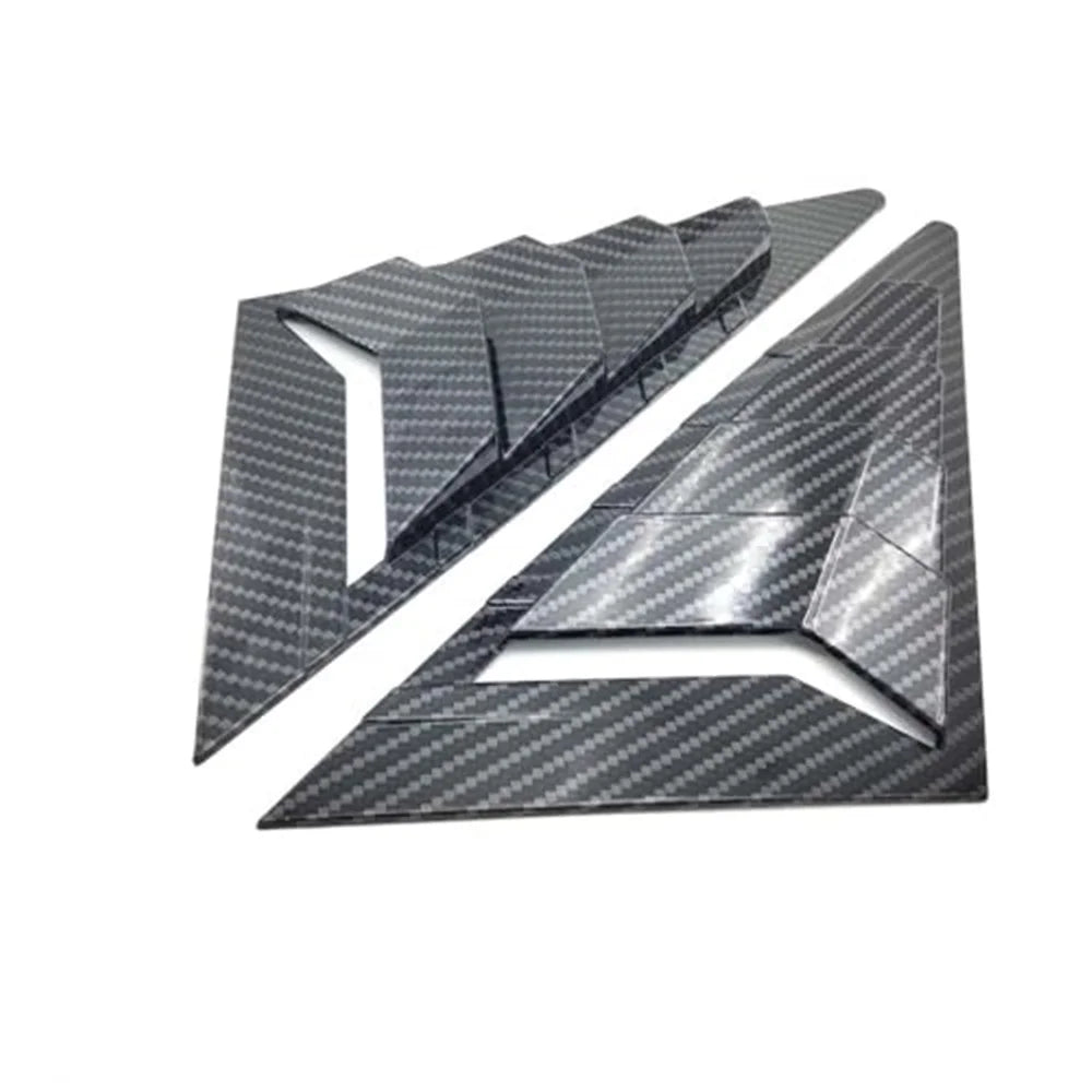 Carbon Fiber Look Front Quarter Window Louver Shutter Trim for Honda Civic 06-11