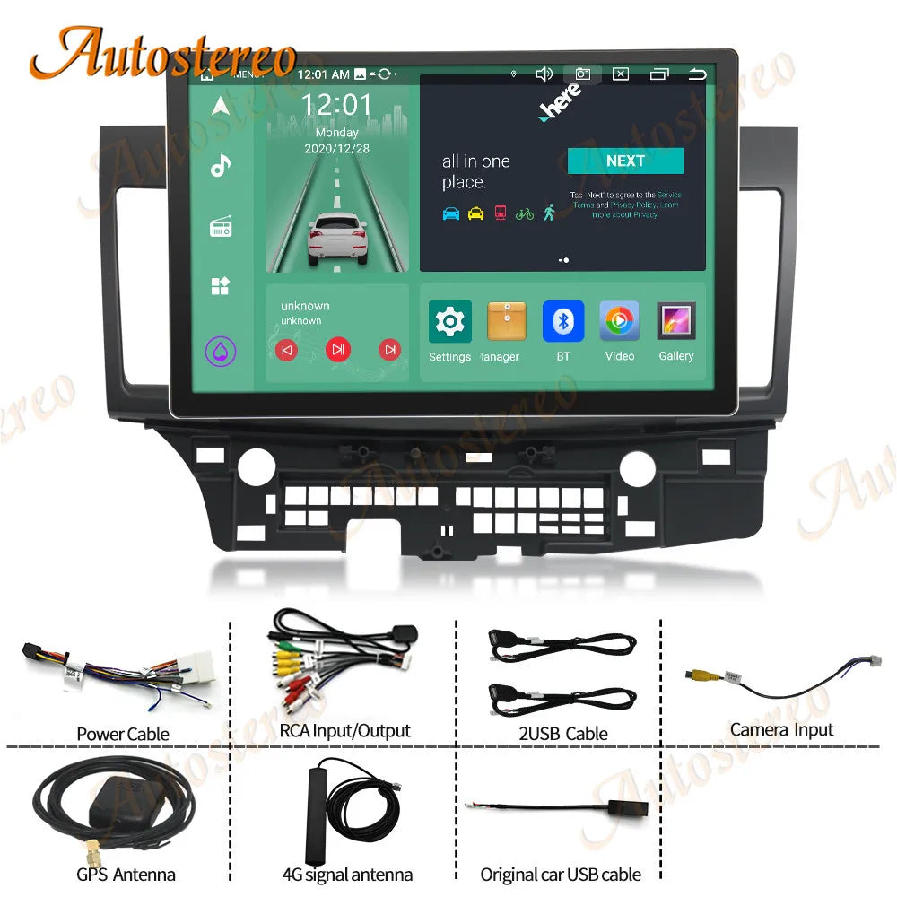 Carplay 13 Inch Auto Stereo Android 13 For Mitsubishi EVO 2007-2017 Car GPS Navigation Mul
