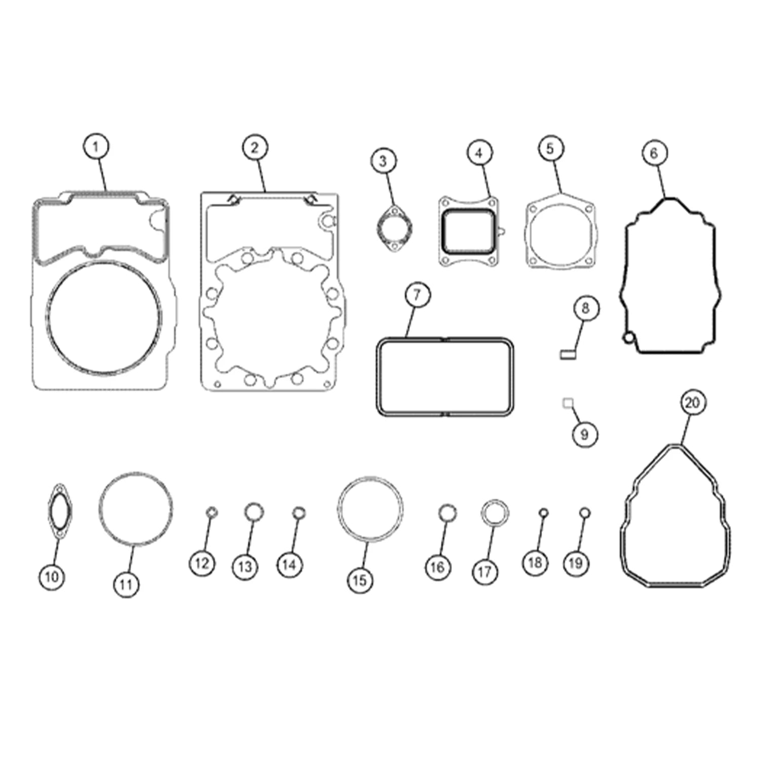 1Set Overhaul Kit 355-0776 For Off-Highway Truck 793C 776C 776D 777 777C 777D 785D 793B 78