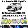 13-Piece LED Interior Light Kit for Toyota Sequoia 2008- 2014 - Canbus Dome Map Door Trunk Bulbs | AUTOKITSHOP