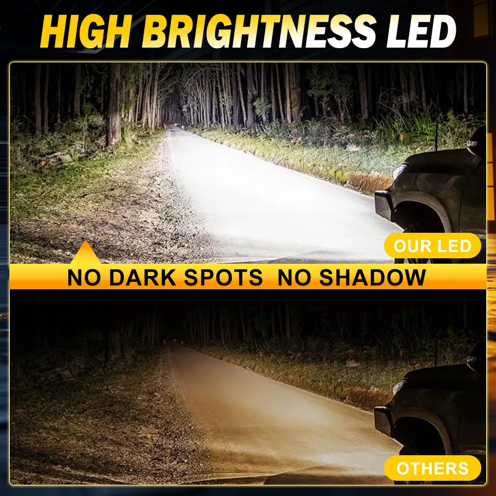 S&D H7 CANBUS LED Headlight Bulbs 30000LM 7035 CSP Chips 1:1 MINI Size Plug and Play Auto