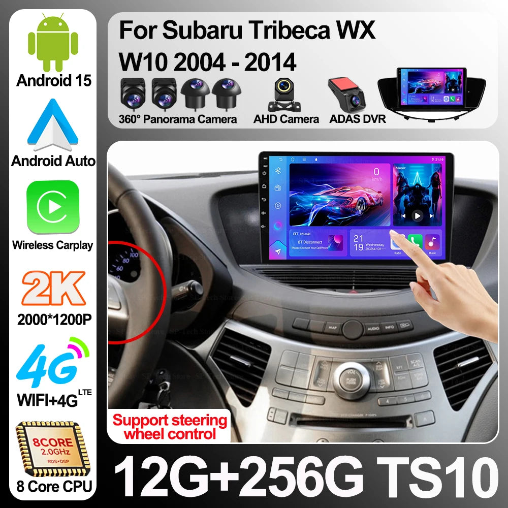 Android 16 For Subaru Tribeca Wx W10 2004-2014 Car Radio Multimedia Video Player 2din Auto | AUTOKITSHOP