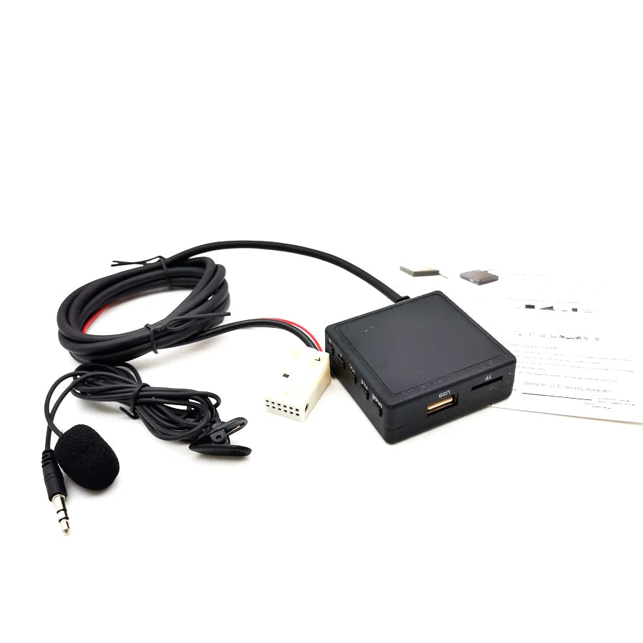 AUX USB Bluetooth Auxiliary Adapter Kit For BMW E60 E63 E64 E66 E81 E82 E70 E90