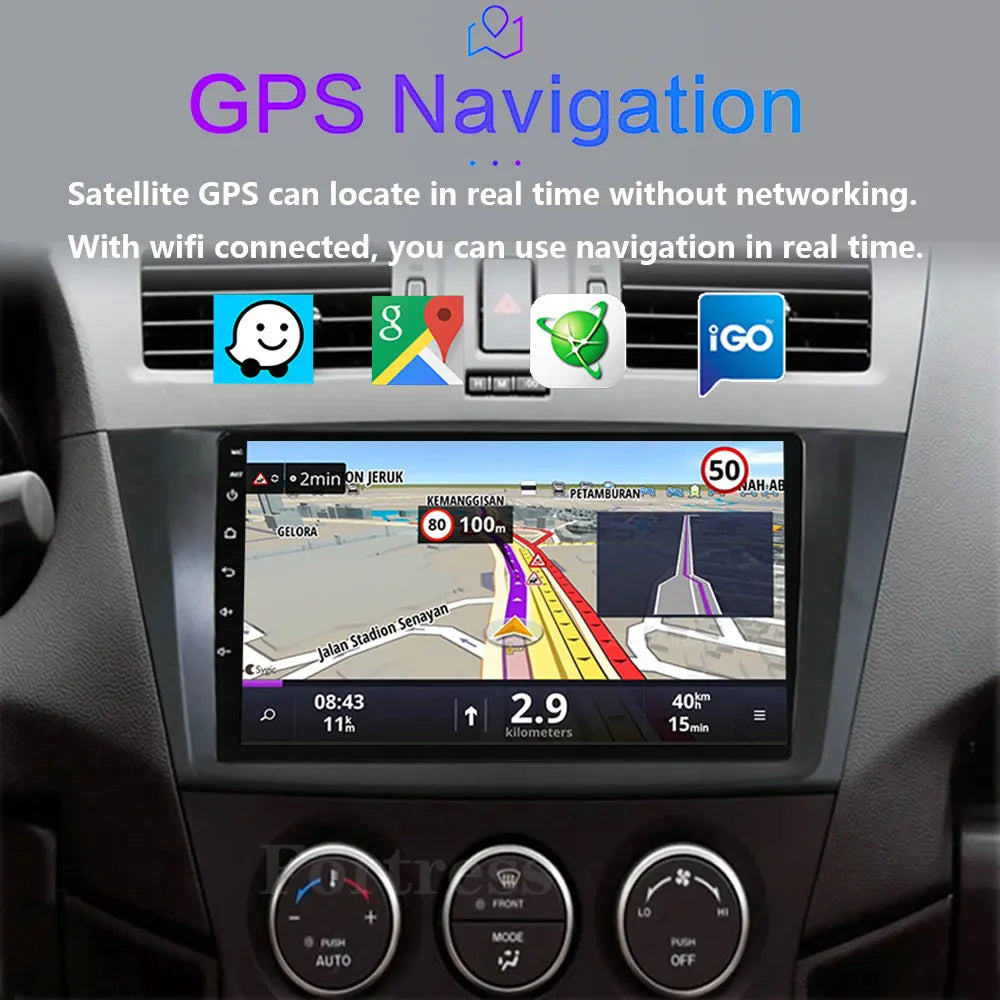 Android 16 For Mazda 5 CW 2010 - 2015 Car Radio Multimedia Video Player Navigation For And