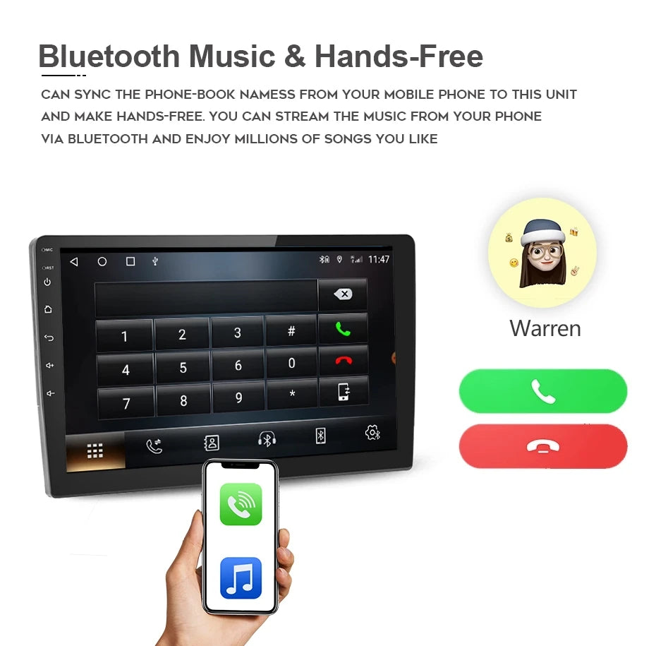 12.3" Car Radio GPS Android 12 8G+256G Navigation Player Bluetooth 4G LTE WiFi for Fiat Bravo 2007-2012 - Stereo Autorad