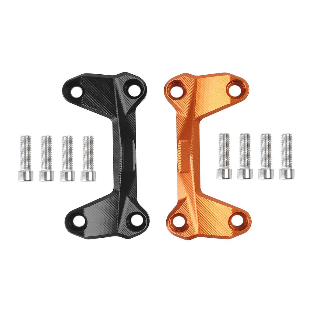 Black/Orange Handlebar Risers Clamp For KTM Duke 125 200 250 390 2006-2015 Universal Motorcycle  - Automotive LED Light