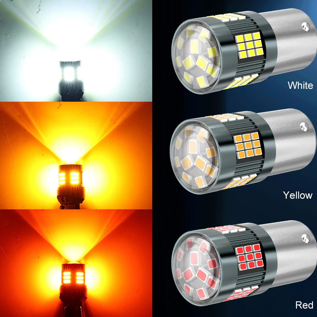 1156 BA15S P21W Led Light Canbus 2016 SMD BAU15S PY21W 7440 W21W WY21W T20 7443 W21 Revers