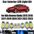 11-Piece LED Interior Light Kit for Alfa Romeo Giulia 2015- 2019 - Canbus Dome Map Door Trunk Bulbs | AUTOKITSHOP