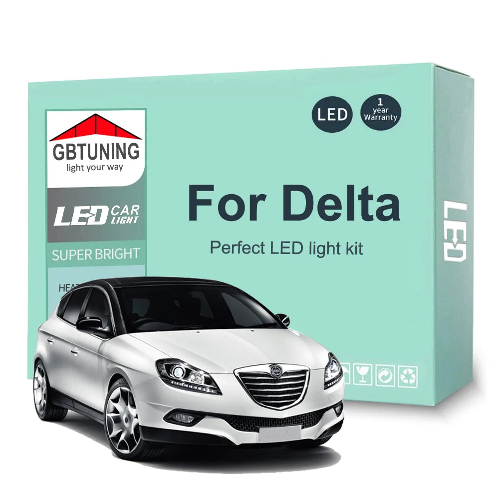 11-Piece LED Interior Light Kit for Lancia Delta III 844 - Canbus Error-Free Bulbs | AUTOKITSHOP