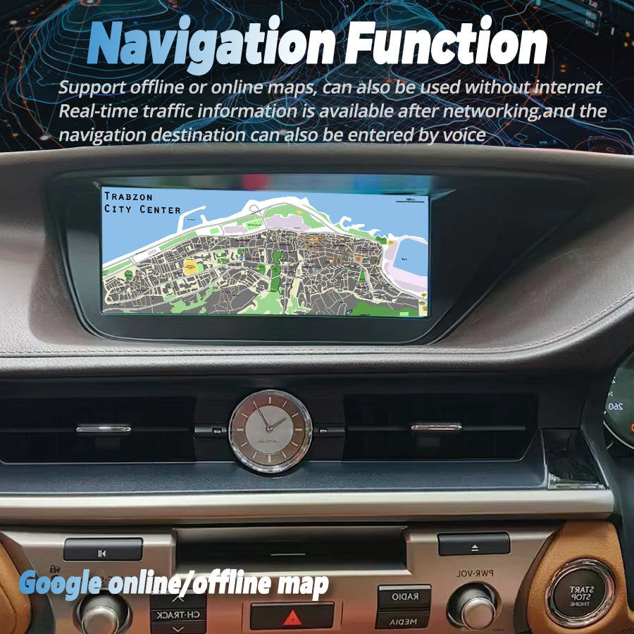 Car Radio RDS Carplay DSP For Lexus ES350 ES400 ES250 ES300h 2013-2017 CarPlay Stereo 10.2