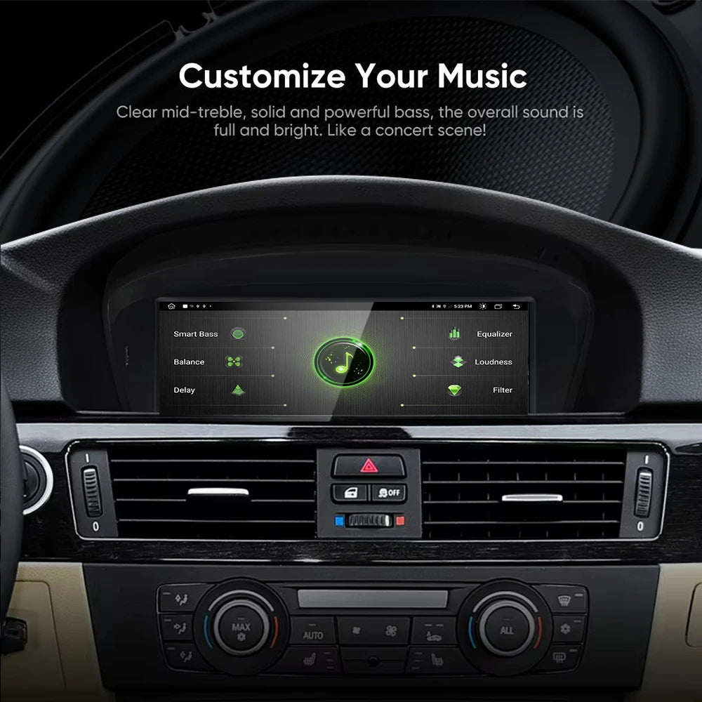 8.8inch Android 14 Car Multimedia Display Screen For BMW 3-5 Series E90 E91 E60 E61 CCC CI