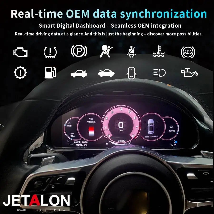 12.3inch Virtual Cockpit Dashboard For Porsche Cayenne 2010-2017 Car LCD Digital Cluster P