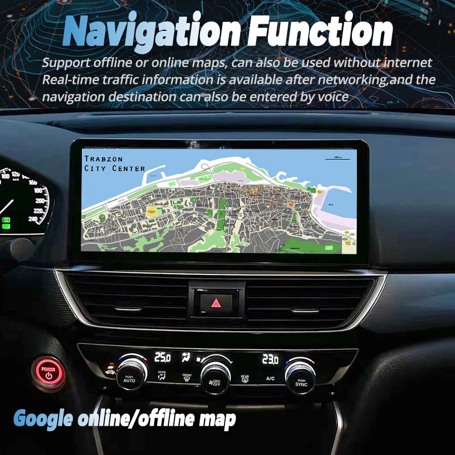 12.3'' Car Radio Android 14 For Honda Accord Europe Spirior 2018-2021 GPS Navigation Multi | AUTOKITSHOP
