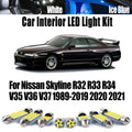 LED Interior Light Kit for Nissan Skyline R32 R33 R34 V35 V36 V37 1989-2018 - Canbus Dome Map Door Trunk Bulbs | AUTO...