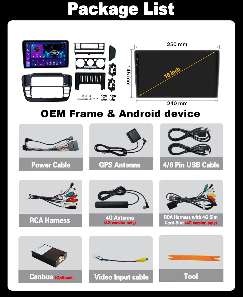 10'' Android16 For Volkswagen VW UP Hand-automatic dual-mode 2013-2016 Multimedia Radio An