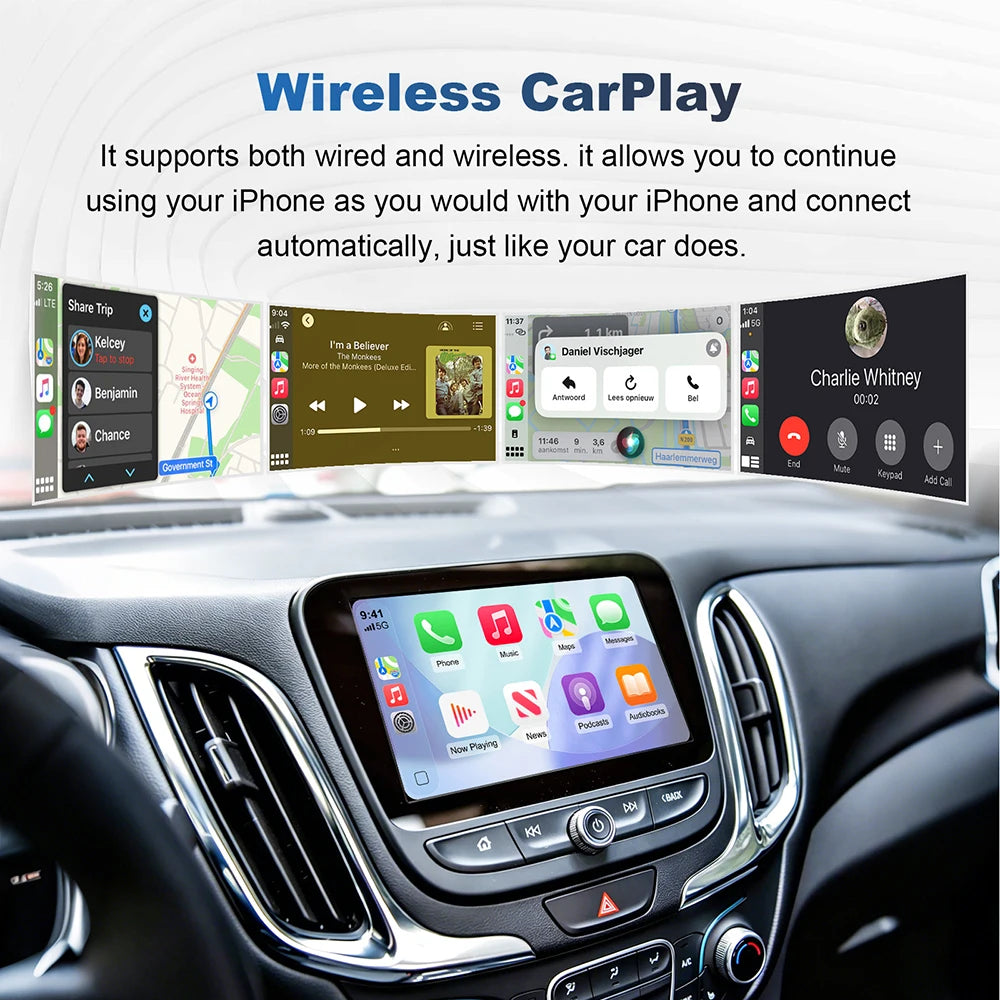 ANYFAR Wireless Carplay Android Auto Module For Chevrolet Silverado Equinox 2014-2018 8 in | AUTOKITSHOP