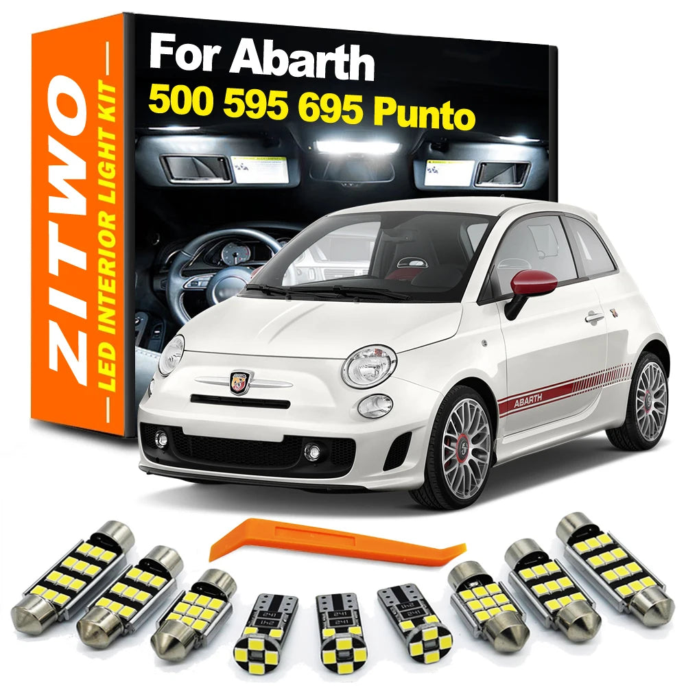 ZITWO Canbus For Fiat Abarth 500 595 695 500C 595C 695C Grande Punto EVO 2007-20 for Fiat 2007-2023 - Canbus LED Car Lig