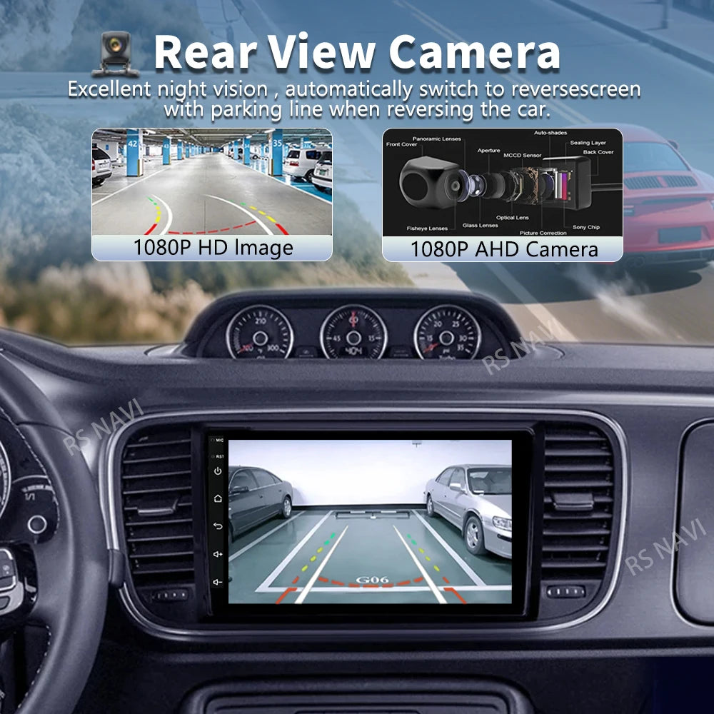 Android 16 Carplay Auto Car Radio For Volkswagen Beetle A5 2011-2019 Multimedia Video Play