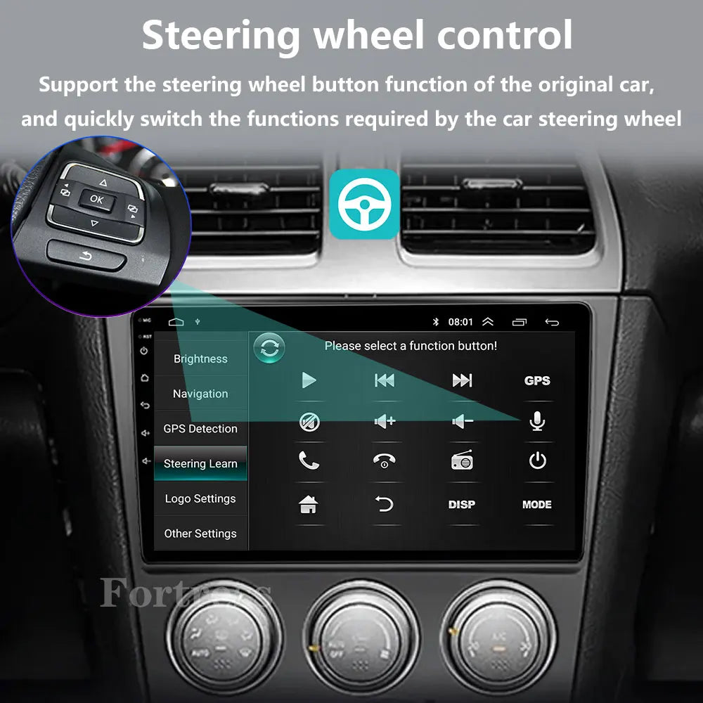 Android 16 For Subaru Impreza WRX 2003 - 2007 2K QLED Android Car Radio Multimedia Video P