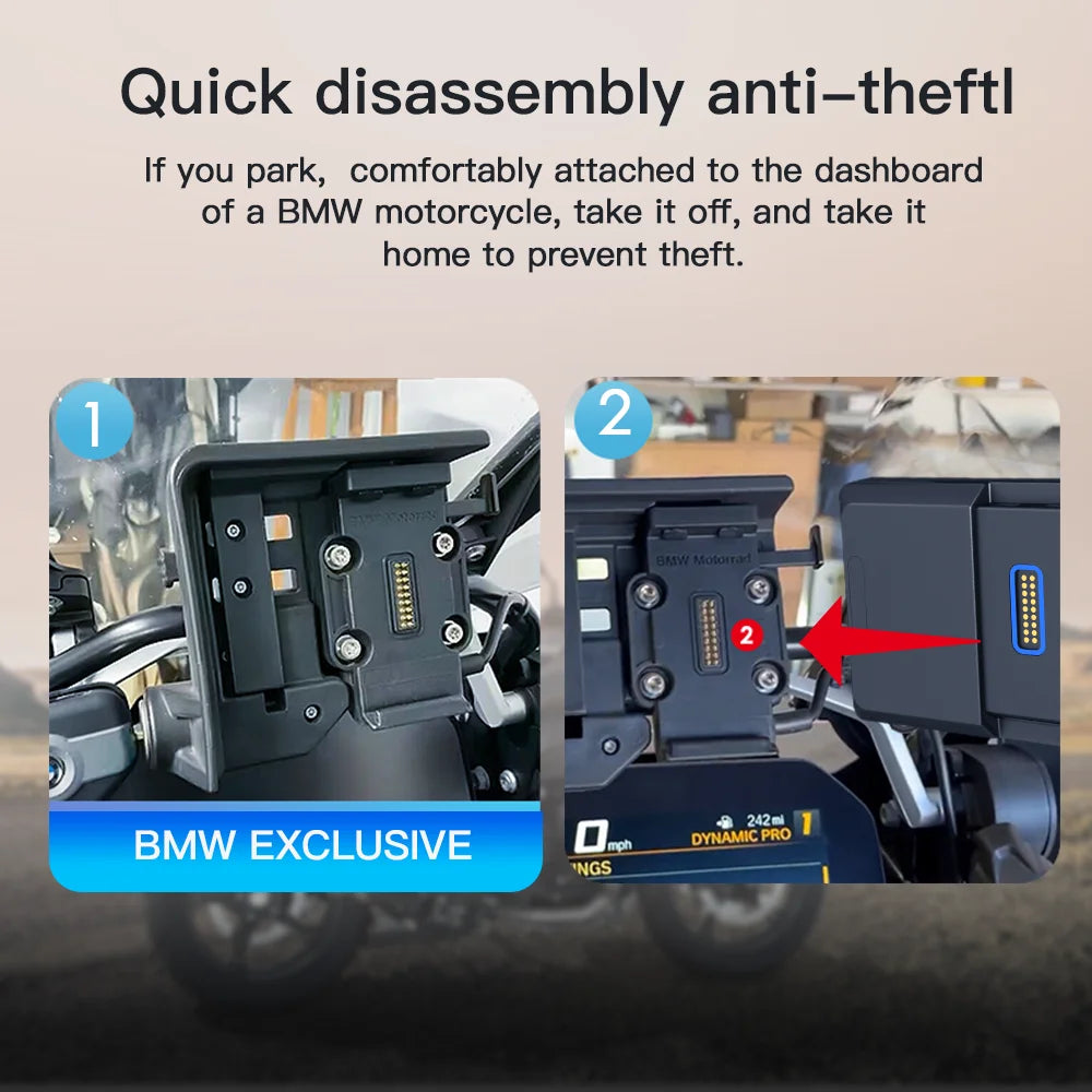 6" Wireless CarPlay Screen For BMW R1200GS R1250GS R1300GS S1000XR Motorcycle Android Auto | AUTOKITSHOP