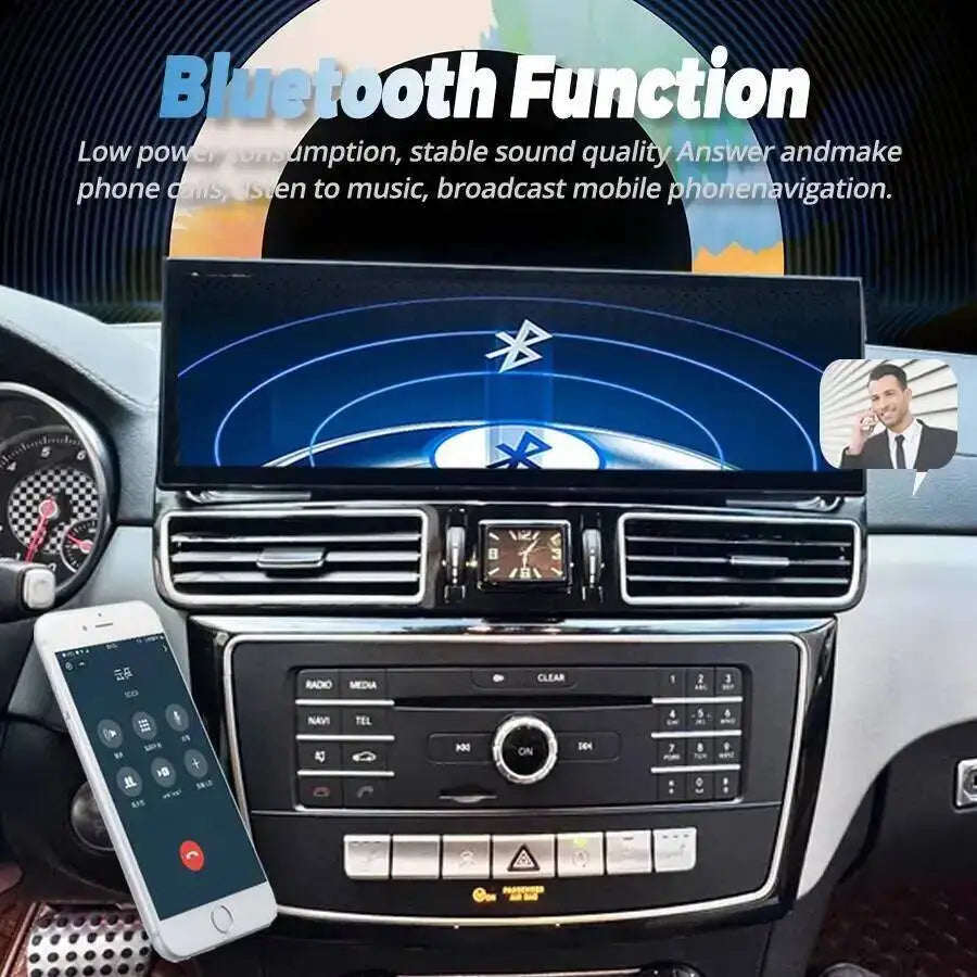 14.9" 2K Screen For Mercedes Benz Ml GL GLE GLS W166 X166 2012-2018 Android 14 Multimedia  | AUTOKITSHOP