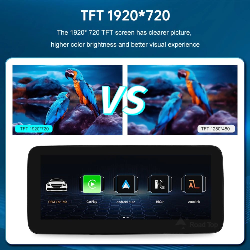 12.3" Wrieless CarPlay Android Auto Car Multimedia Linux Touch Screen for Mercedes-Benz C  | AUTOKITSHOP