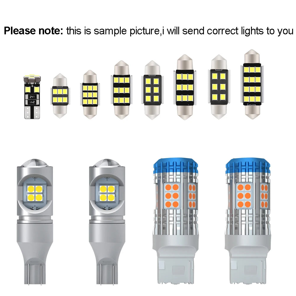 LED Interior and Exterior Light Kit For Toyota RAV4 2019 2020 2021 2022 2023 Fog Turn Signal Lamp Backup Reverse Light LED Bulb