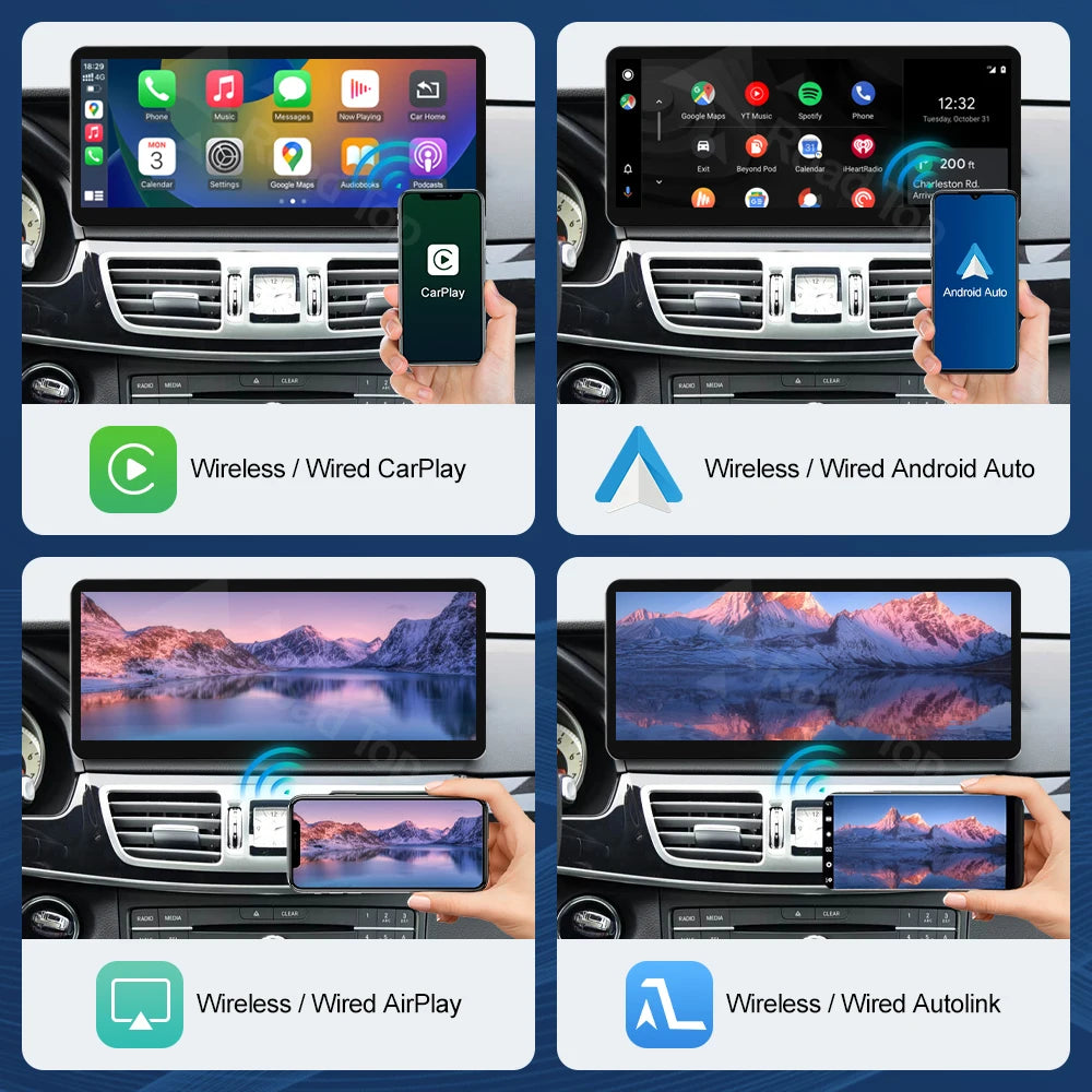 12.3'' Multimedia Display For Benz E Class W212 NTG4.0/4.5/5.0 LHD Touch Screen Wireless C | AUTOKITSHOP