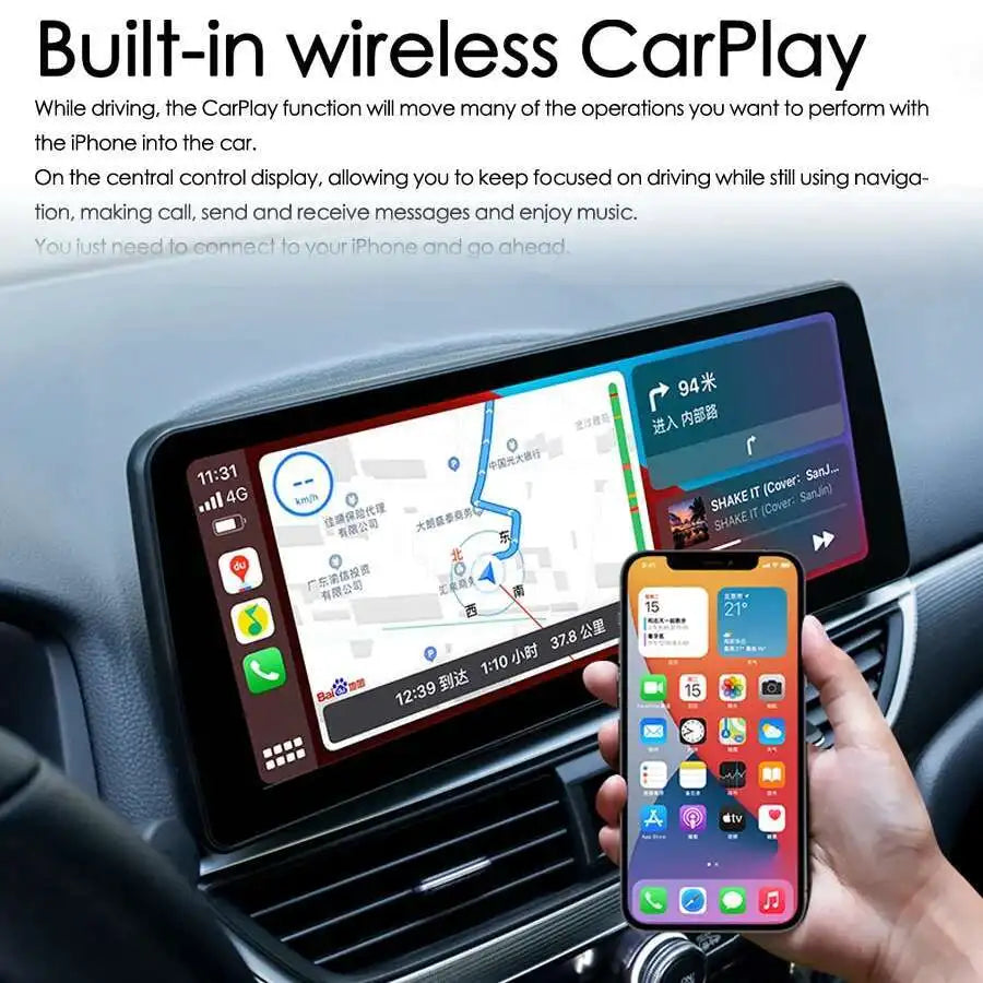 12.3 Inch Android 15 QLED Screen For Honda Accord 10 2018 - 2021 Multimedia Video Player C | AUTOKITSHOP