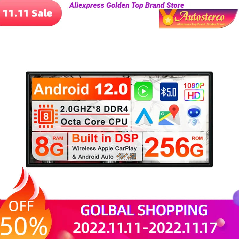 Car DVD Player Android 14 Carplay GPS Navigation For Nissan Universal Micra 2010-15 Auto R