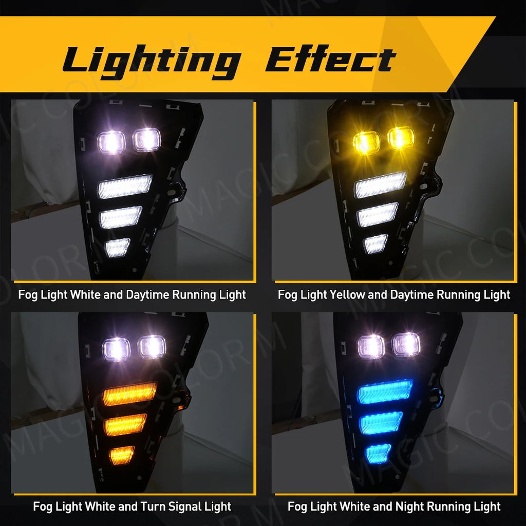For Proton X50 Geely Coolray Binyue 2021 2022 2023 LED Daytime Running Lights DRL Car Fog  | AUTOKITSHOP
