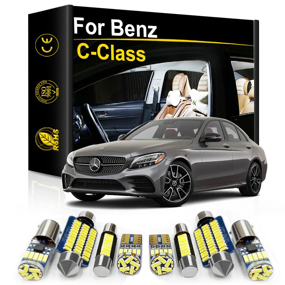 LED Interior Light Kit for Mercedes Benz W203 W204 W205 W202 S204 S205 S203 S202 CL203 C Class Accessories Canbus Car...