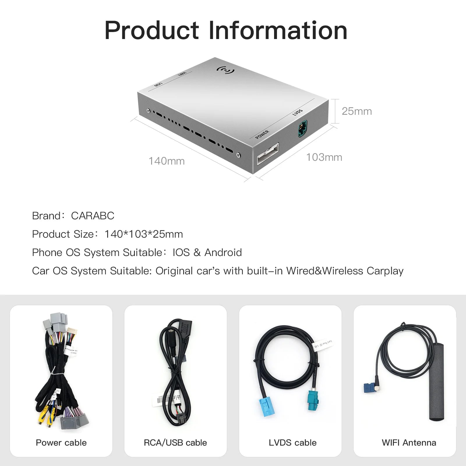 CARABC For Land Rover Jaguar Bosch Harman Discovery 4 Evoque Freelander 2 XE XF XJL Wirele