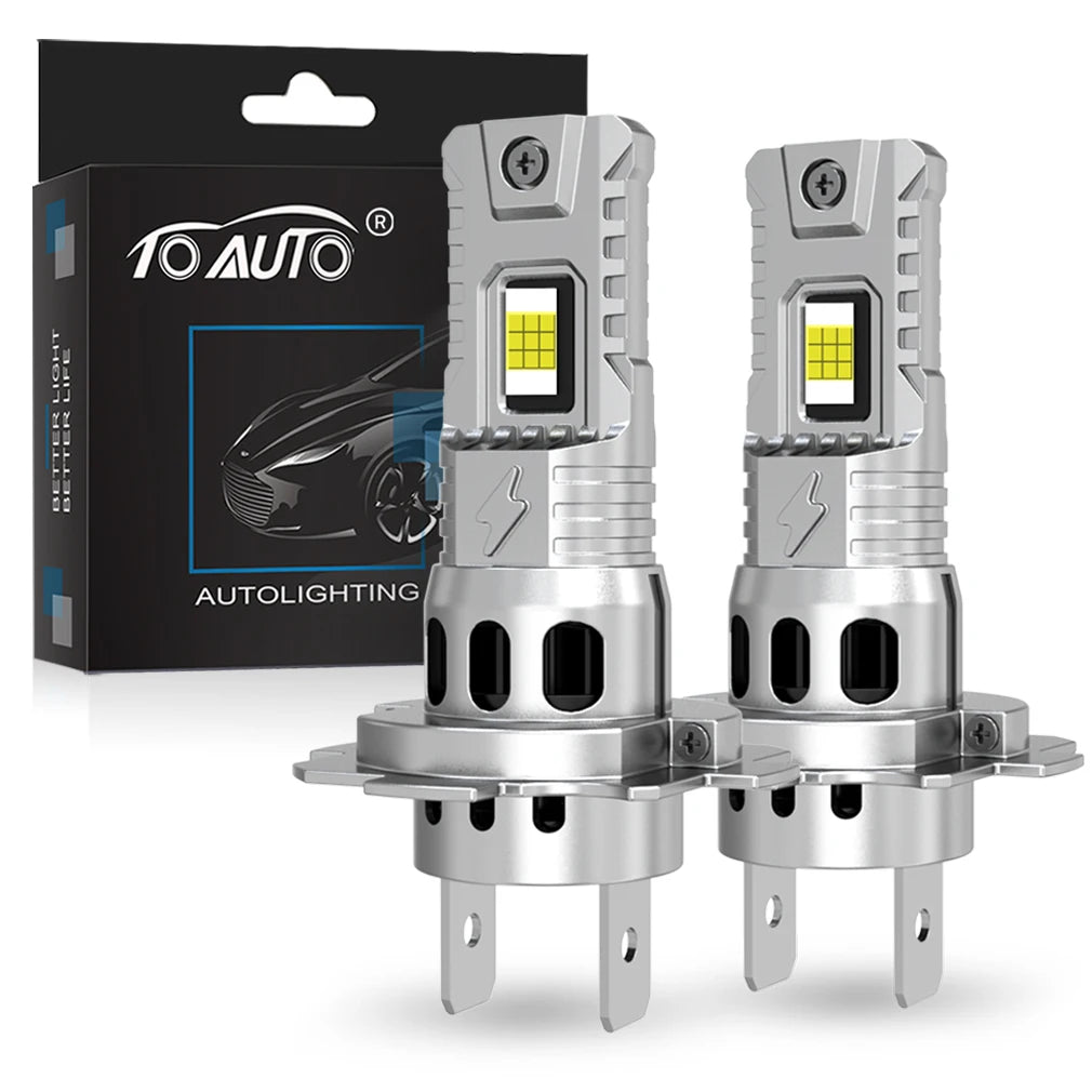 TOAUTO H4 LED Light 100W 20000LM HB3 9005 HB4 9006 H11 H8 H7 LED Headlight 36 CSP Car High Power Lamp Auto With Fan Turbo Lights