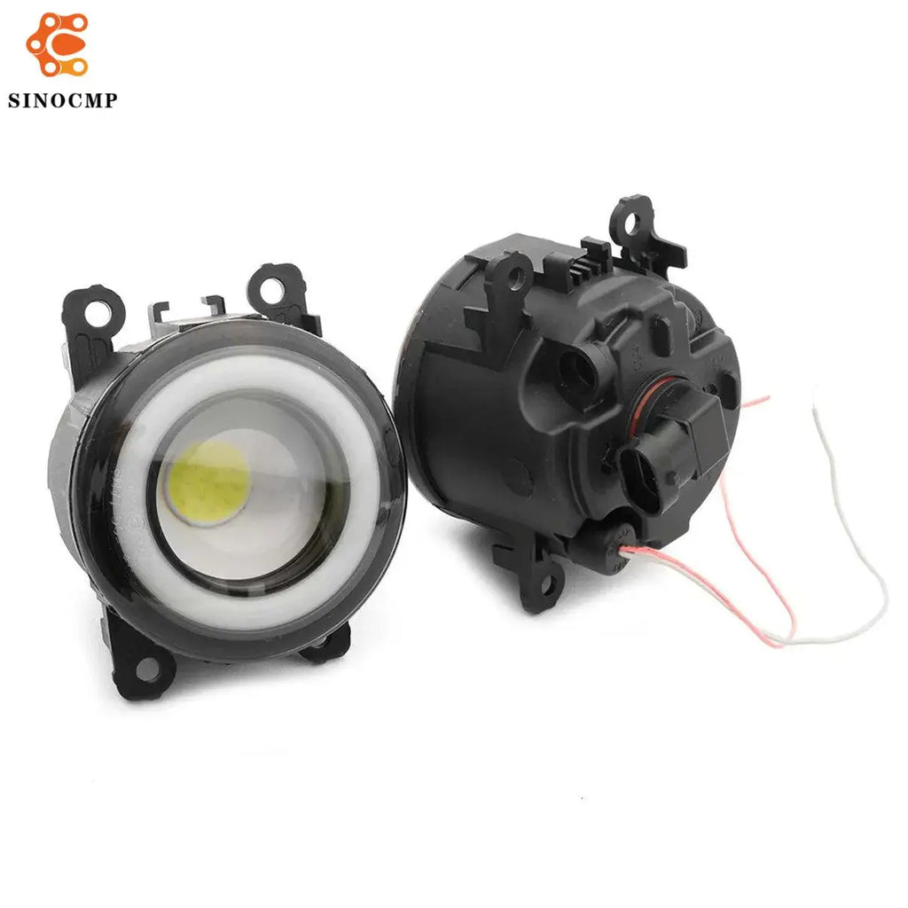 White LED Fog Light w/ Halo Ring DRL 6000K For Subaru BRZ WRX STI Impreza Legacy Outback C