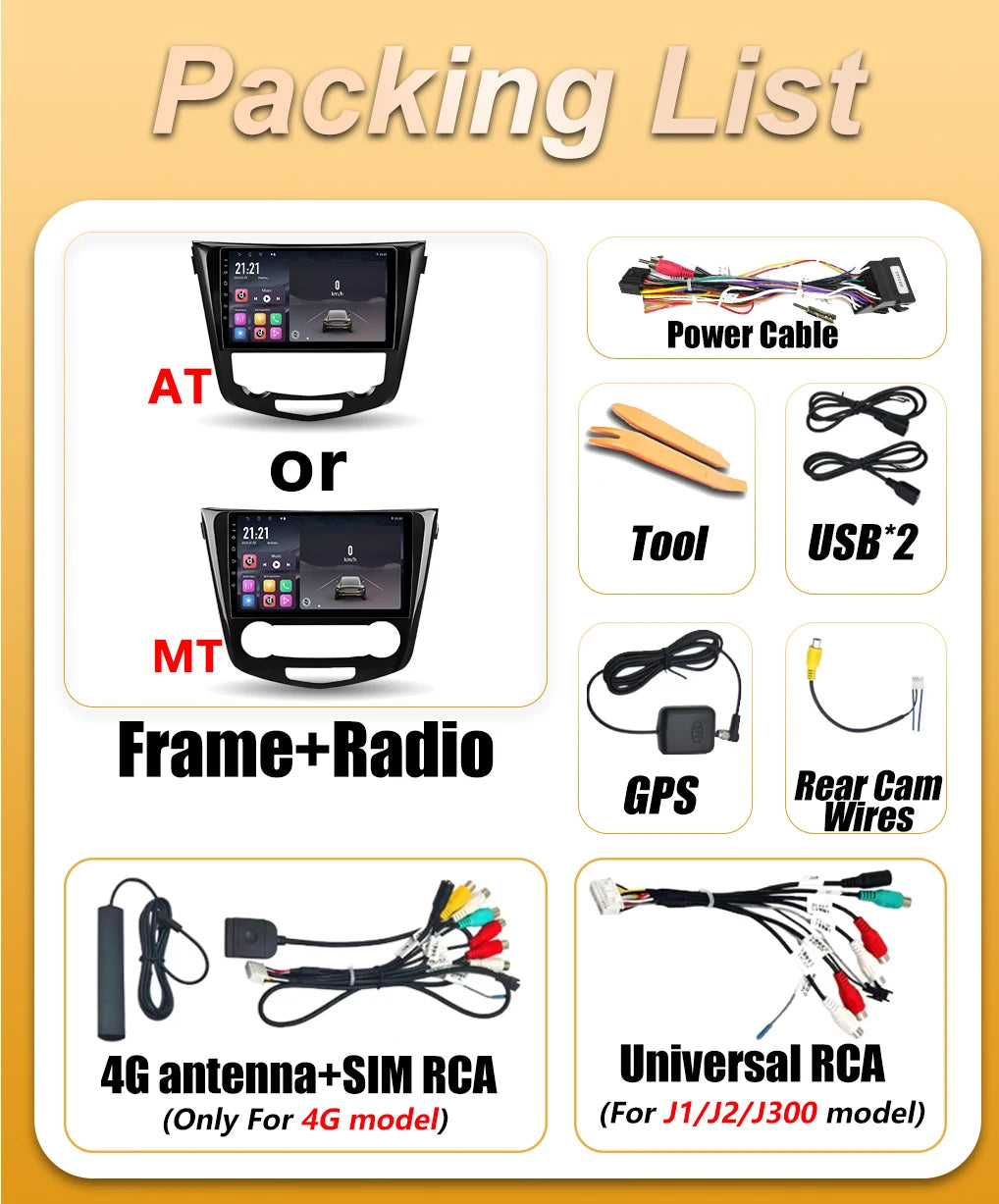 Android Auto Car Radio For Nissan Qashqai J11 X-Trail Xtrail T32 Rogue Dualis 2013-2019 Ca | AUTOKITSHOP