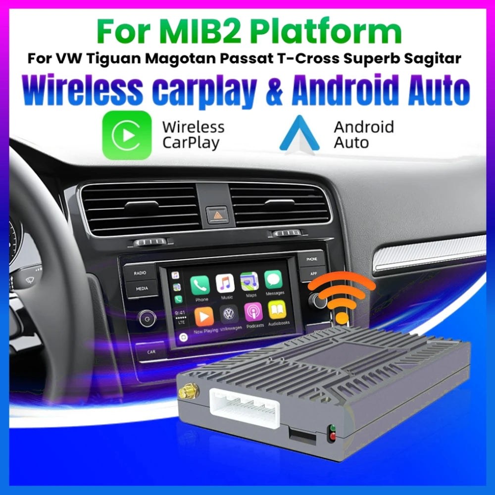 Wireless Carplay Box For VW Volkswagen Tiguan Magotan Passat Superb Sagitar With MIB2 Plat | AUTOKITSHOP