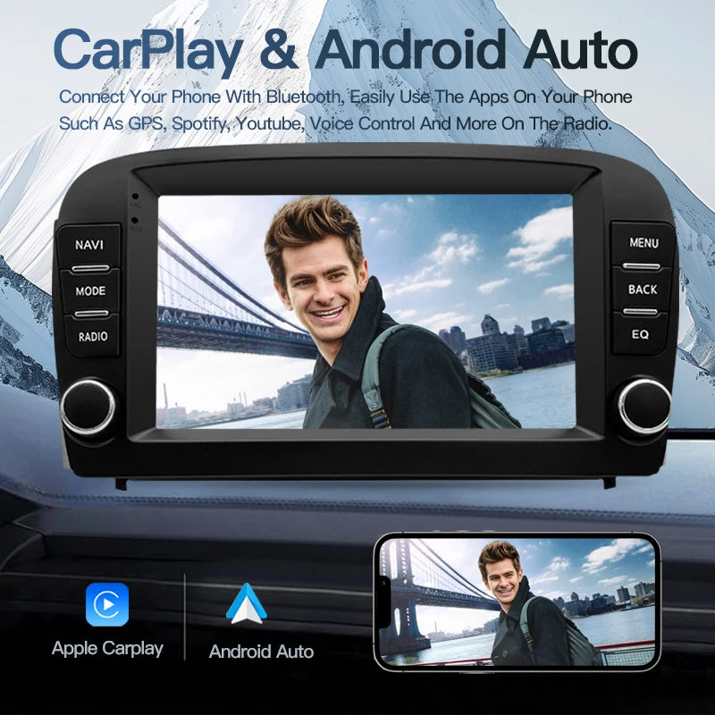 SZLELV For Benz SL R230 SL350 SL500 SL55 SL600 Android Car Radio Multimedia Player Audio C