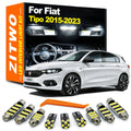 ZITWO 11Pcs LED Bulb Interior Dome Map Reading Light Kit For Fiat Tipo 2015 2016 2017 2018 2019  - Canbus LED Car Light