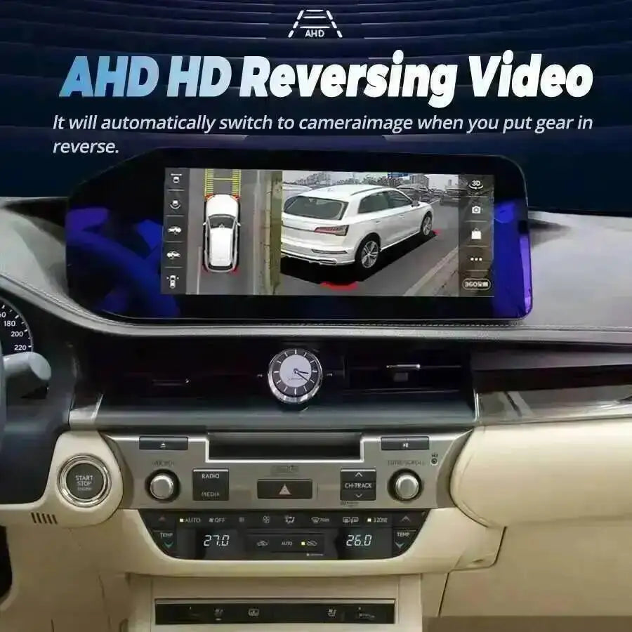 12.3inch Linux Screen Car Multimedia Video Player HU Stereo For Lexus ES ES300 ES250 ES350