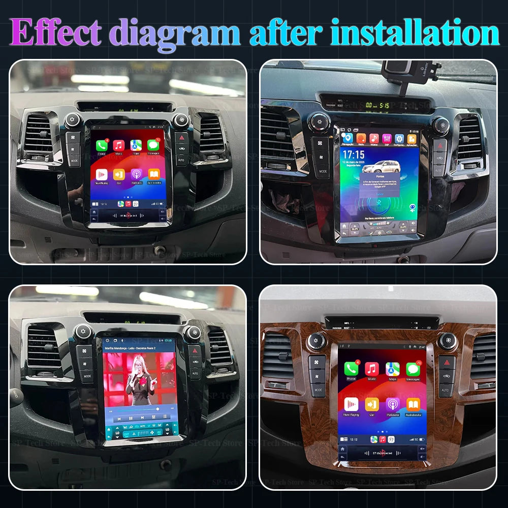 9.7 Inch For Toyota Fortuner Hilux 2007 2008 2009 2010-2015 Car Radio Android 16 Multimedi | AUTOKITSHOP