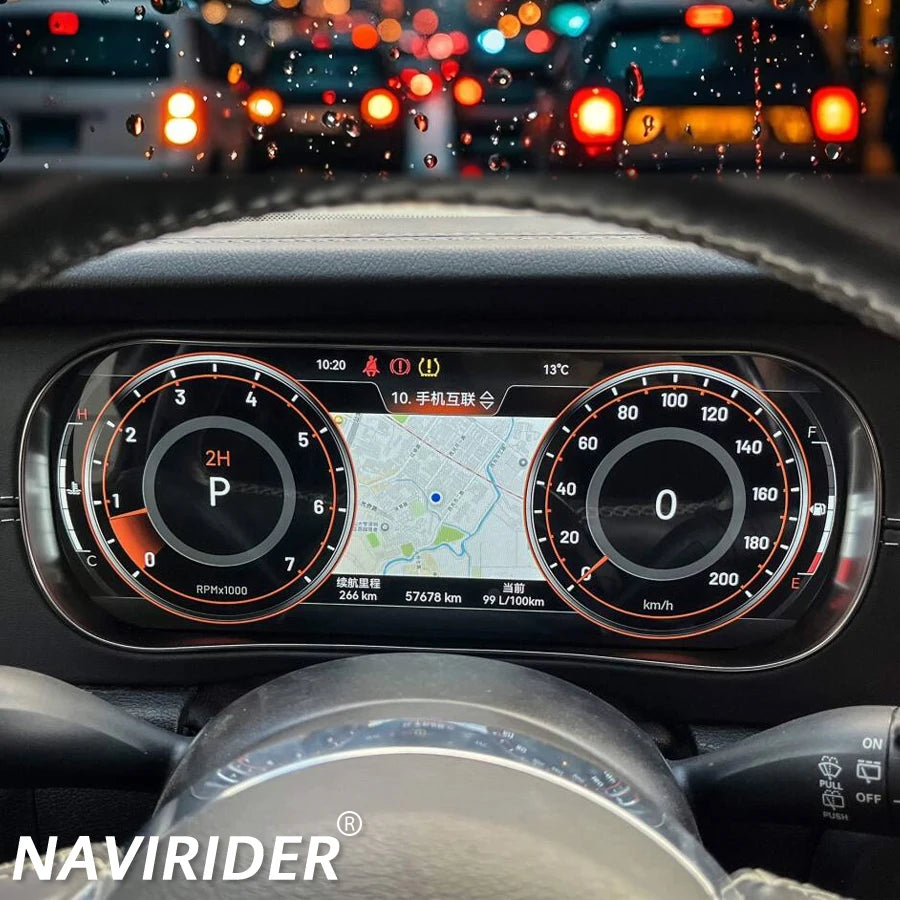 Cluster Map Display12.3inch Multiple Colorful UI High Definition Panel For Jeep WRANGLER 2