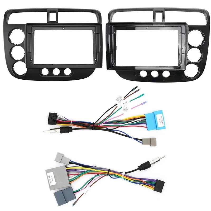 2 Din car dvd radio Android fascia multimedia For Honda 2005 Civic 9inch CD MP3 MP5 Video