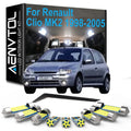 8-Piece LED Interior Light Kit for Renault MK2 - Canbus Error-Free Interior Bulbs