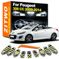 ZITWO 18Pcs Full LED Interior Light Kit For Peugeot 308 CC 308CC Cabrio 2009 2010 2011 2012 2013 - Canbus LED Car Light