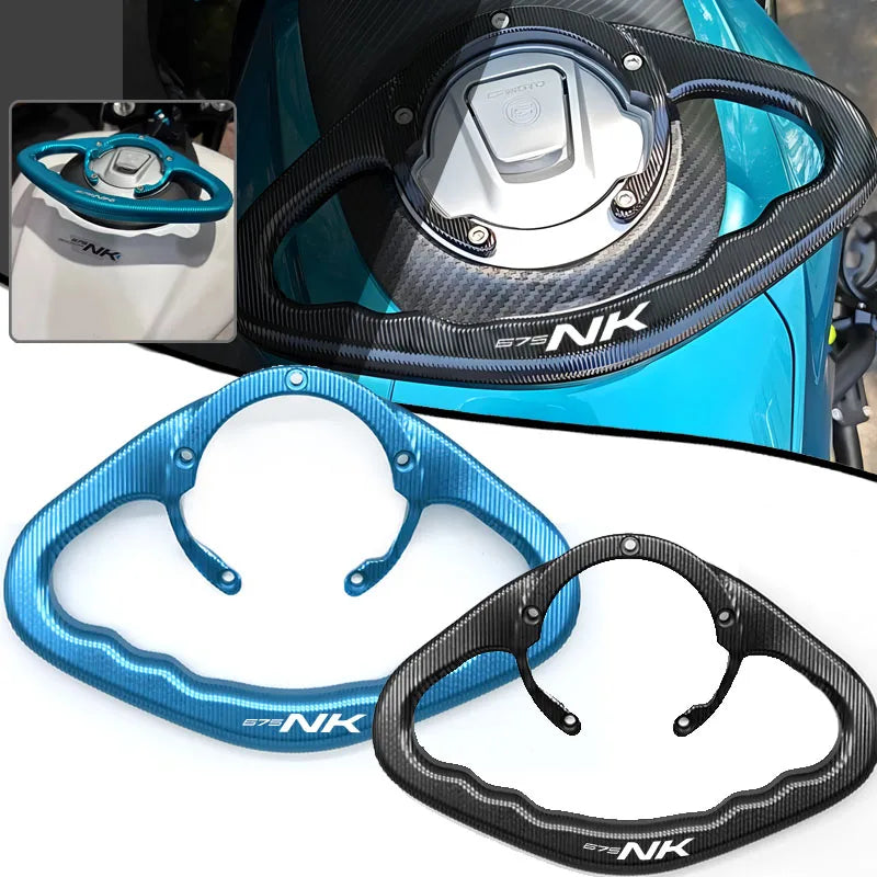 For 675NK CF 675 NK 2025 CF650-11 CNC Motorcycle Passenger Handgrips Hand Grip Tank Grab Bar Han - Automotive LED Light