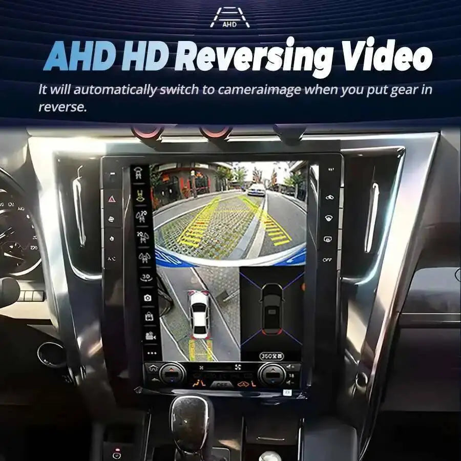 13inch Vertical Screen Stereo GPS Navigation For Toyota Alphard 30 2015 - 2019 Car Radio A | AUTOKITSHOP