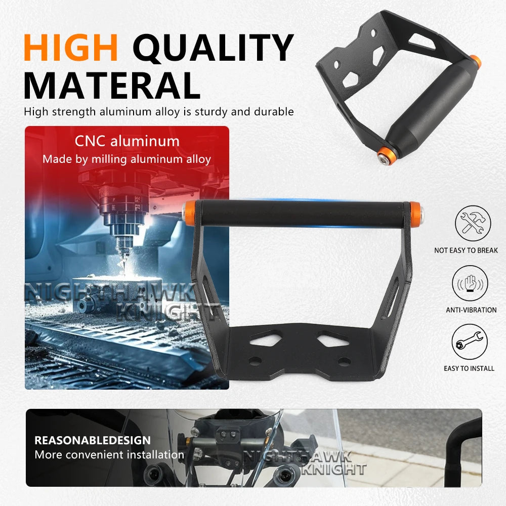 For 790 Adventure R 2024 2025 890 adventure R 2023-2025 New Motorcycle CNC Expansion Bracket GPS - Automotive LED Light